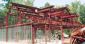 A Kodiak Steel Homes framing system